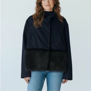 Tuckernuck wool/faux fur jacket